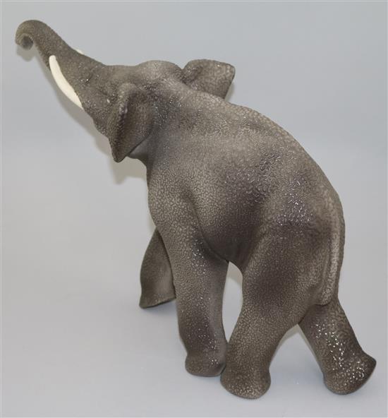 Sevres Vinsare model of a trumpeting elephant(-)